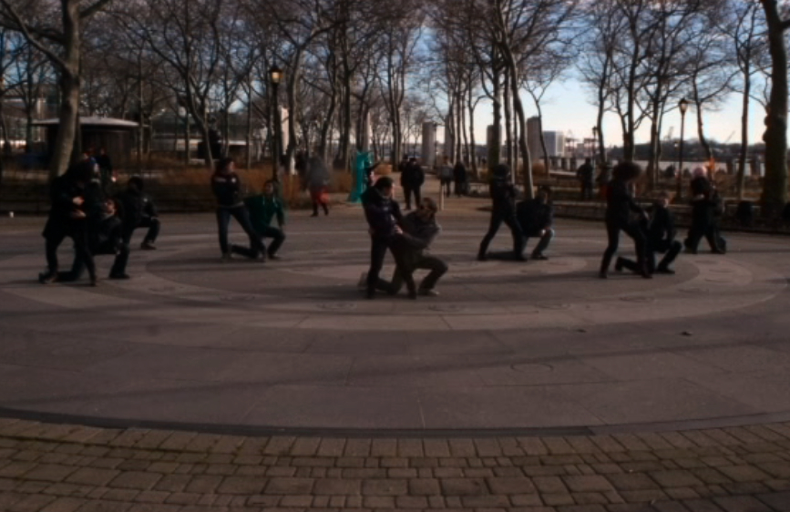 Flashmob. Photo AA© Melissa Riker, Director of Kinesis Project Dance Theatre.